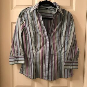 Express multi color dress shirt size Medium